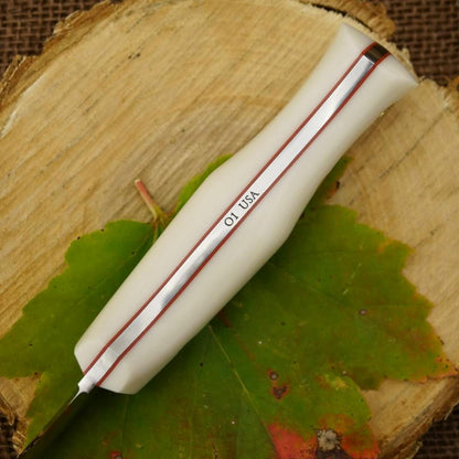Pointy Classic: Bone Corian & Cinnamon