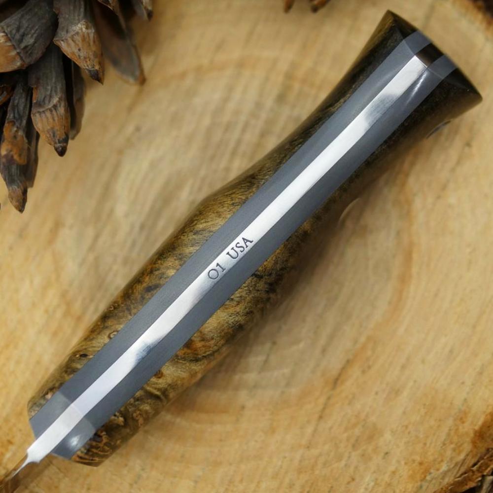 Classic: Ohio Buckeye Burl & Gray G10 - Adventure Sworn Bushcraft Co.