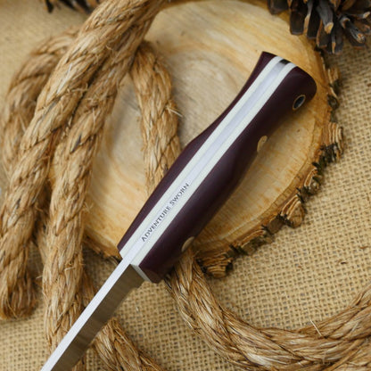 Classic: Maroon Canvas & White G10 - Adventure Sworn Bushcraft Co.