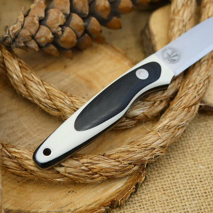 Hiker: Black Canvas & White G10 - Adventure Sworn Bushcraft Co.