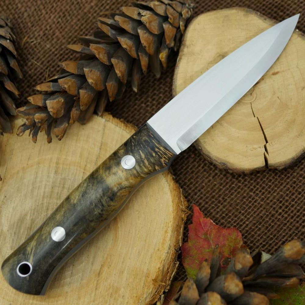 Classic: Ohio Buckeye Burl & Gray G10 - Adventure Sworn Bushcraft Co.