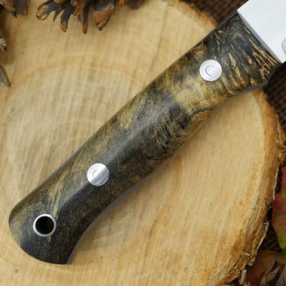 Classic: Ohio Buckeye Burl & Gray G10 - Adventure Sworn Bushcraft Co.
