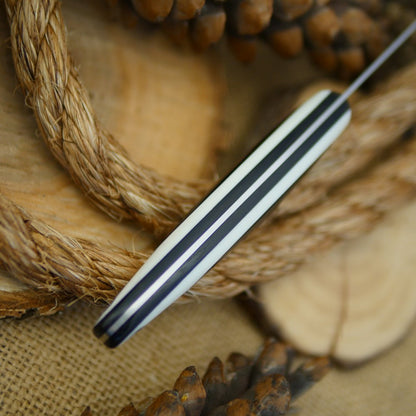 Hiker: Black Canvas & White G10 - Adventure Sworn Bushcraft Co.