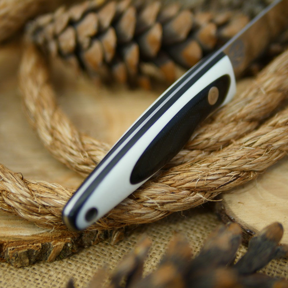 Hiker: Black Canvas & White G10 - Adventure Sworn Bushcraft Co.