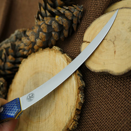 CPM 154 Fisherman: Blue C-tek & Double Liners - Adventure Sworn Bushcraft Co.