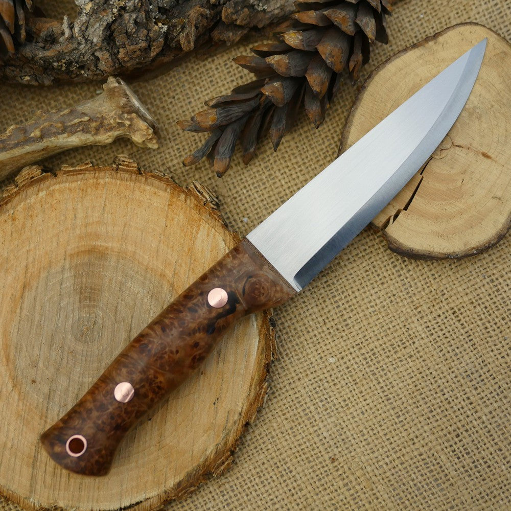 Tradesman: Maple Burl & Natural Canvas Micarta