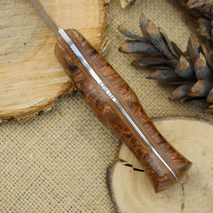 Tradesman: Maple Burl & Natural Canvas Micarta
