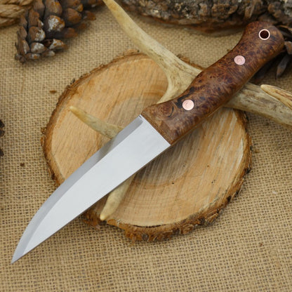 Tradesman: Maple Burl & Natural Canvas Micarta