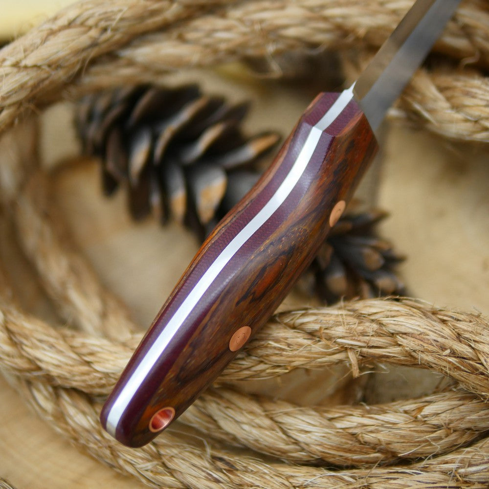 Wayfarer: Cocobolo & Maroon Canvas Liners