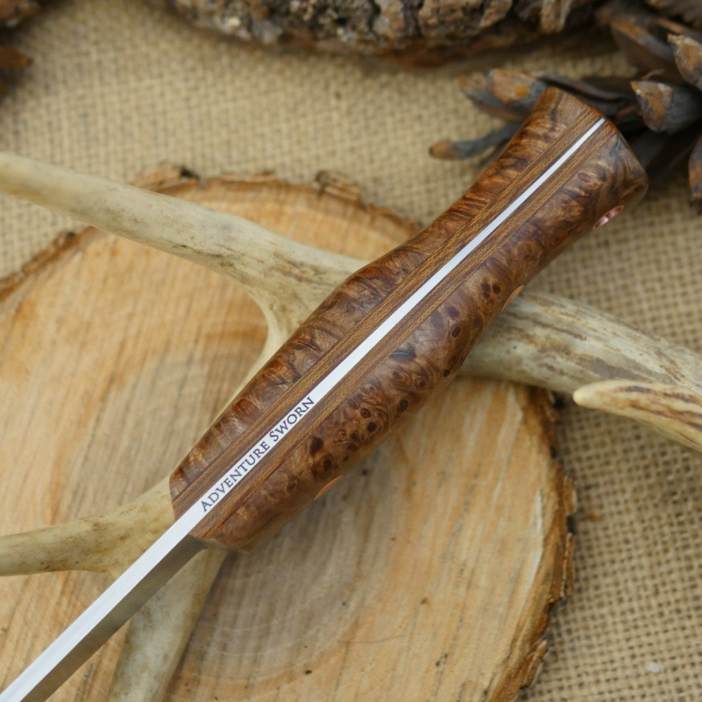 Tradesman: Maple Burl & Natural Canvas Micarta