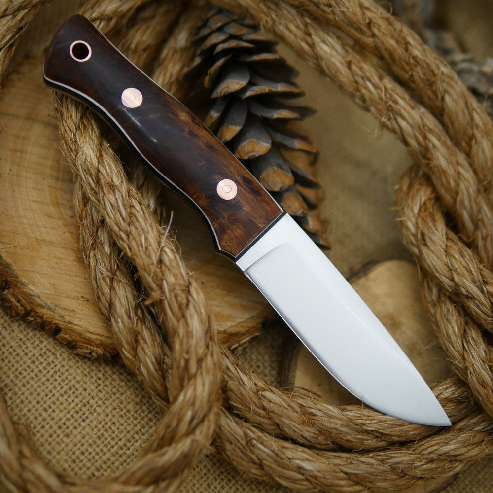 Huntsman: Redwood Burl, Black Canvas & Thin White - Adventure Sworn Bushcraft Co.