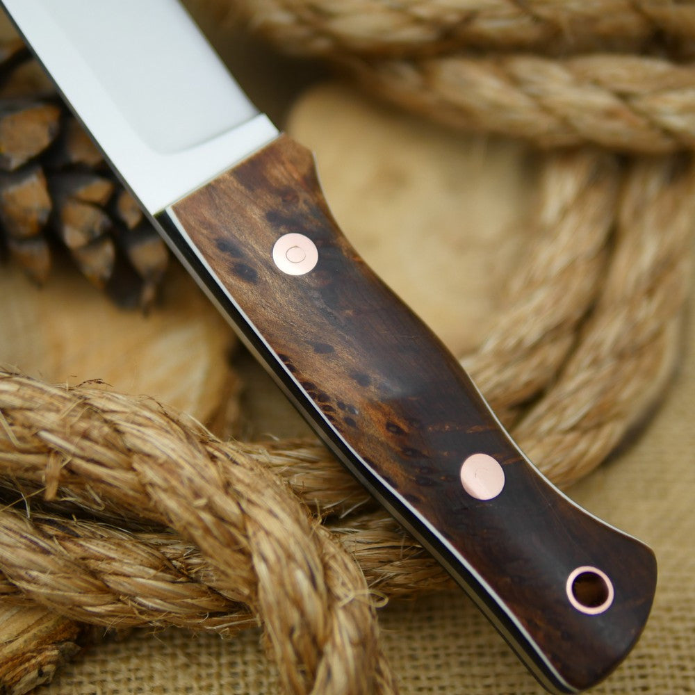 Huntsman: Redwood Burl, Black Canvas & Thin White - Adventure Sworn Bushcraft Co.