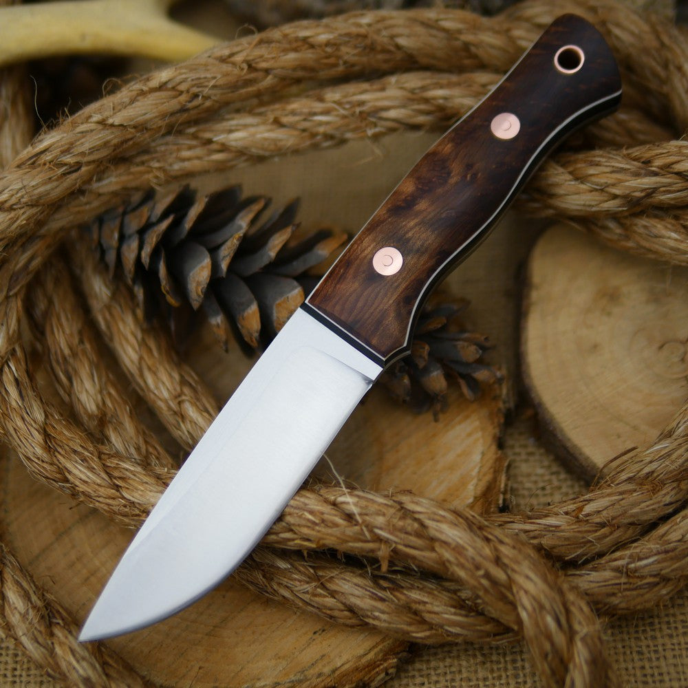 Huntsman: Redwood Burl, Black Canvas & Thin White - Adventure Sworn Bushcraft Co.