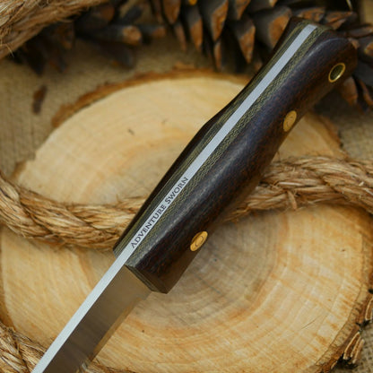 Classic: Dark Brown Burlap & Green Canvas - Adventure Sworn Bushcraft Co.