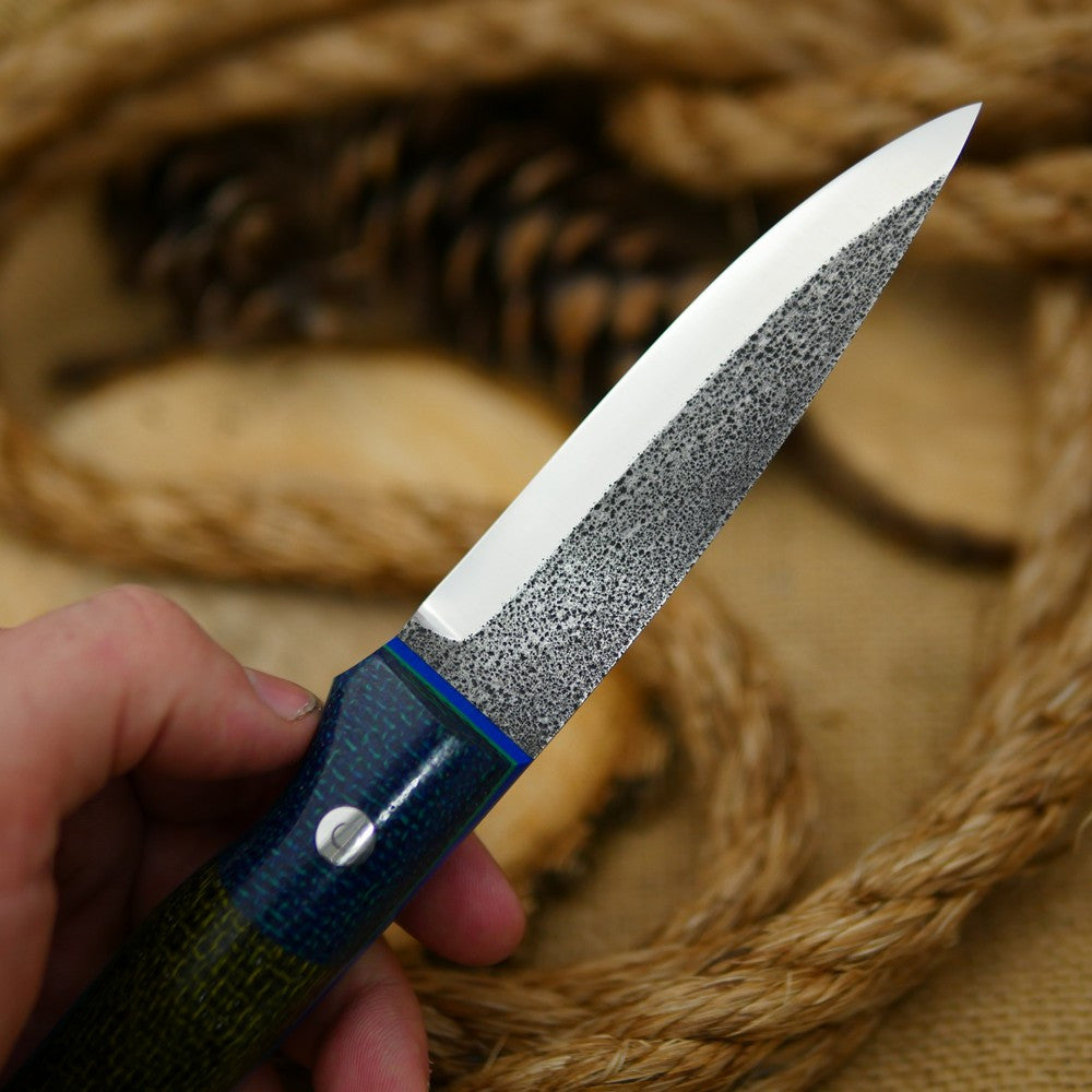 Classic: Evergreen & Navy Blue Burlap - Adventure Sworn Bushcraft Co.