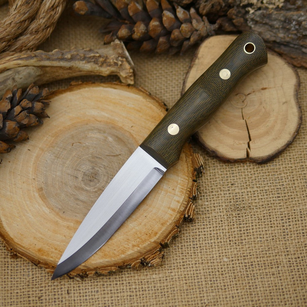 Classic: Green Canvas Micarta - Adventure Sworn Bushcraft Co.