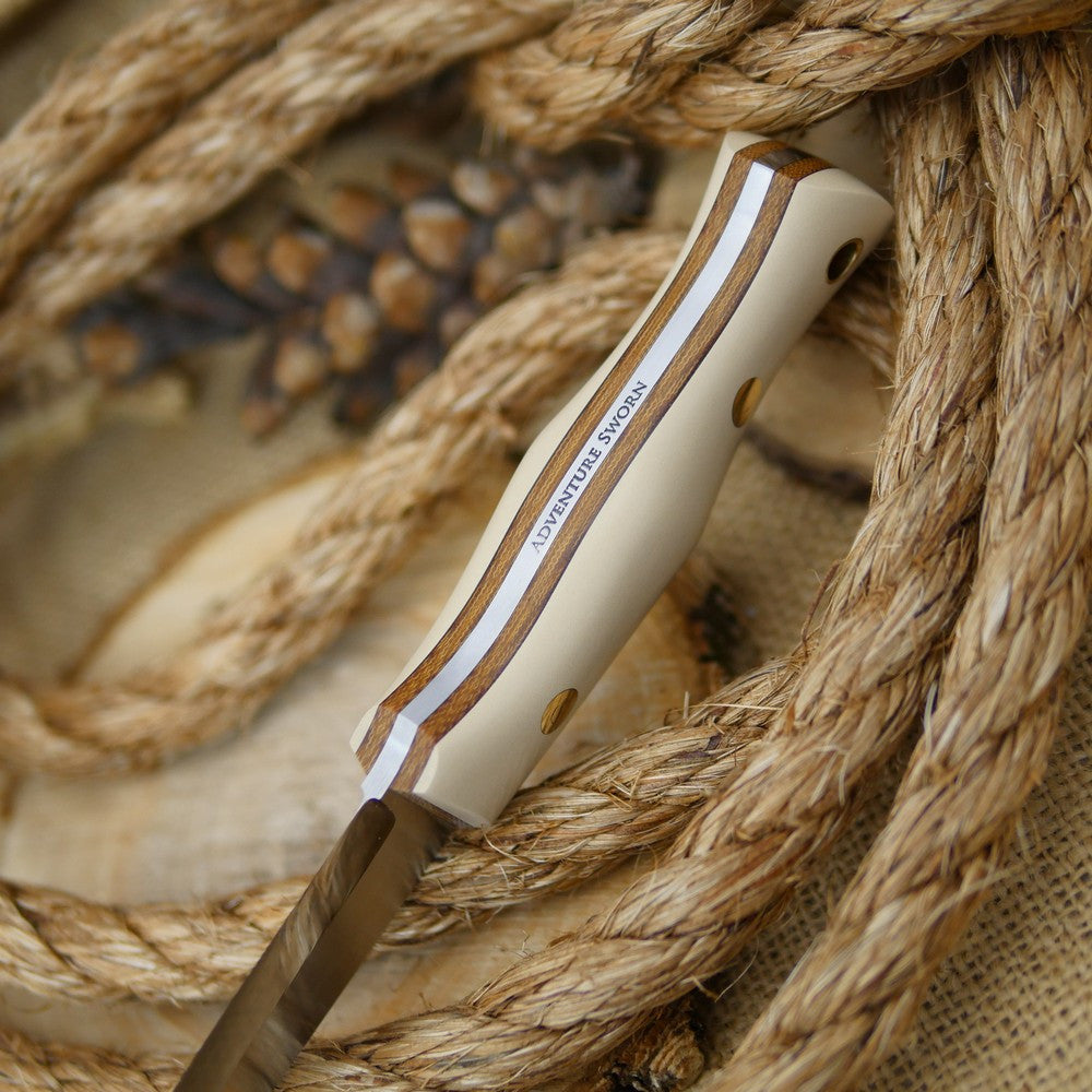 Classic: Ivory Paper, Natural Canvas & Spine Quote - Adventure Sworn Bushcraft Co.