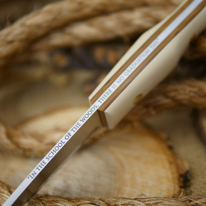 Classic: Ivory Paper, Natural Canvas & Spine Quote - Adventure Sworn Bushcraft Co.