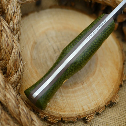 Mountaineer: Emerald Green Burlap & Earth Brown G10