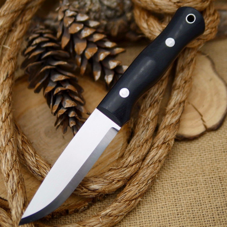 Explorer: 1/8 CPM 3V, Black Canvas & Thin Red - Adventure Sworn Bushcraft Co.