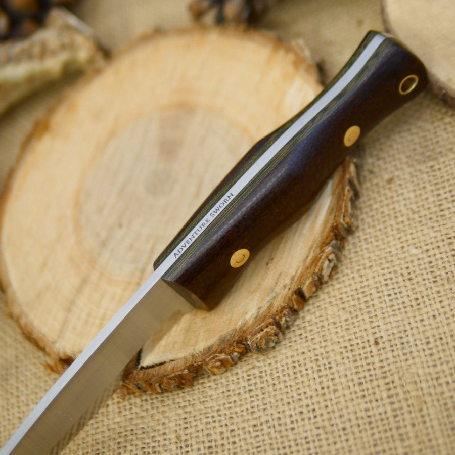 Explorer: Dark Brown Burlap & Green Canvas - Adventure Sworn Bushcraft Co.