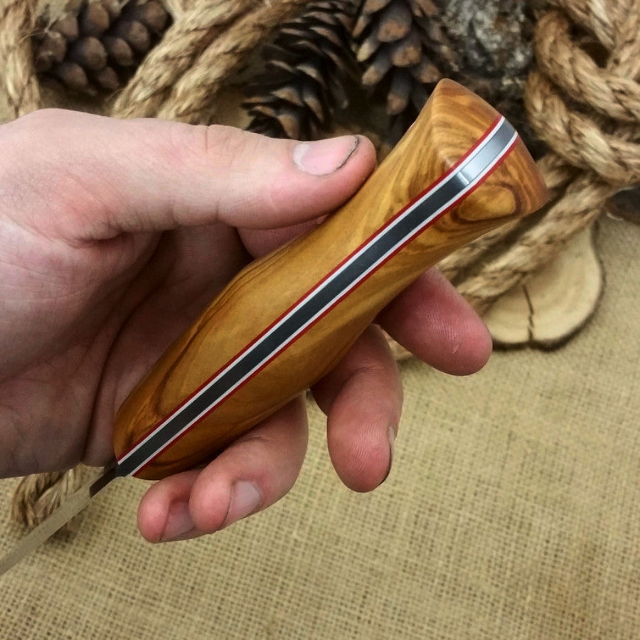 Woodcrafter: Olivewood & Red/White Liners - Adventure Sworn Bushcraft Co.
