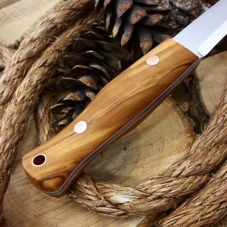 Woodcrafter: Olivewood & Red/White Liners - Adventure Sworn Bushcraft Co.