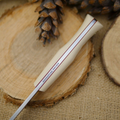 Classic: Ivory Paper Micarta, Slim - Adventure Sworn Bushcraft Co.