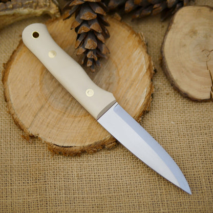 Classic: Ivory Paper Micarta, Slim - Adventure Sworn Bushcraft Co.